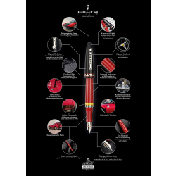 Italian Rally Passion Pen – Füllfederhalter, Handgefertigt in Italien | DELTA