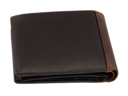 Geldbörse Gilbrecht Maitre bundenbach Leder Geldbeutel Schwarz/Braun RFID Wallet