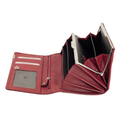 64,95 Geldbörse Rot Leder Geldbo, Bodenschatz RFID Damen € Kings - Nappa Bügel
