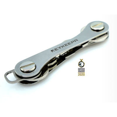 Keykeepa Schlüsselorganizer Classic Black Aluminium - Geldboerse