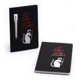 Pininfarina Stone Paper Notizbuch und Forever Primina Stift Banksy Edition Set