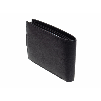 Portemonnaie Schwarz Leder Mini € Gel, Geldbörse - GO Schutz 21,95 kleine RFID