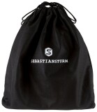 Sebastian Sturm Henkeltasche Handtasche Mary Holz Leder Schwarz Amazaque