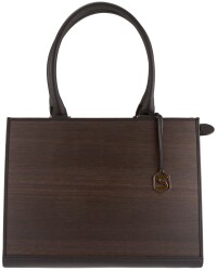 Sebastian Sturm Handtasche Henkeltasche Ruby Holz Leder...