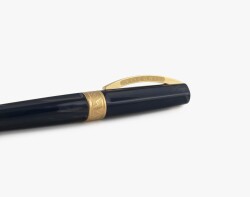 Kugelschreiber Zeuss Blue Visconti Mirage Mythos Ballpoint Acryl Gold Matt