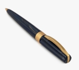 Kugelschreiber Zeuss Blue Visconti Mirage Mythos Ballpoint Acryl Gold Matt