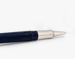 Tintenroller Visconti Rembrandt mit Kappe Blue Rollerball Acryl Brass