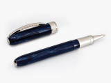 Tintenroller Visconti Rembrandt mit Kappe Blue Rollerball Acryl Brass