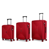 Ciak Roncato Ritmo Trolley – 3 Koffer Größen Farbe Rot 4 Rollen TSA Schloss